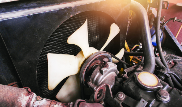 Engine fan motor replacement